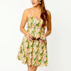 Unique vintage follow your heart mushroom dress L NWT